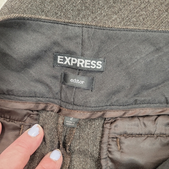Express, Brown career pants, size 2, Editor - Picture 3 of 10